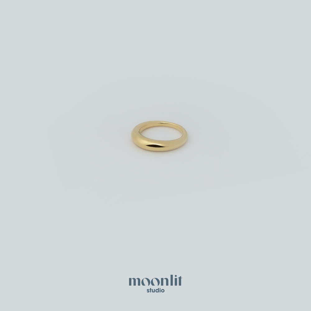 thin volume gold ring